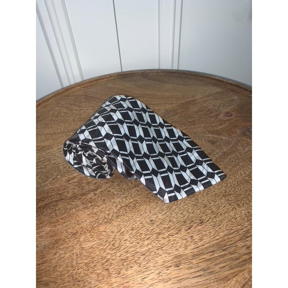 American Classics Black Geometric‎ Silk Designer Tie